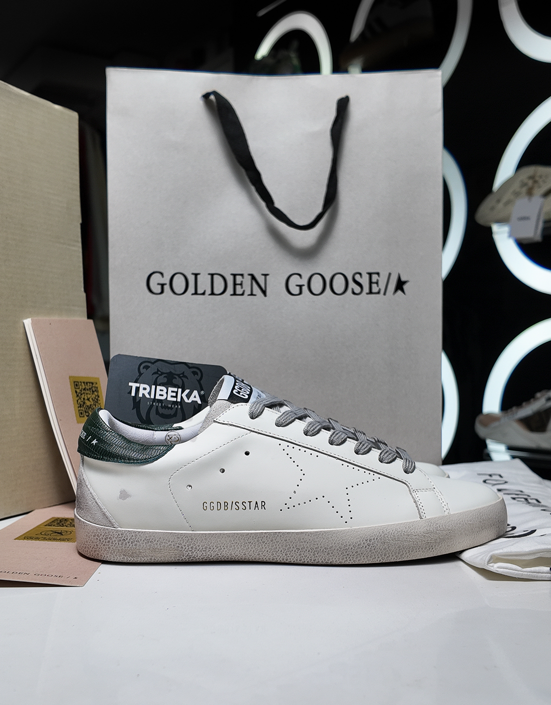 GOLDEN GOOSE SSTAR GREEN
