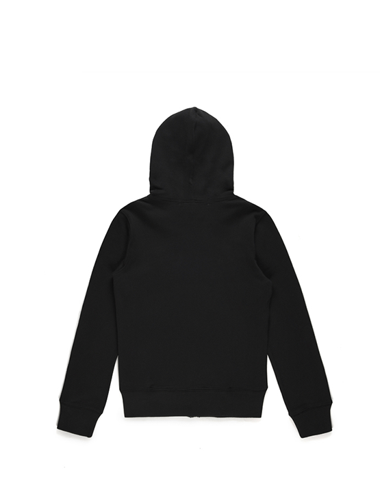 HOODIE COMME DES GARCON BLACK DOUBLE HEART