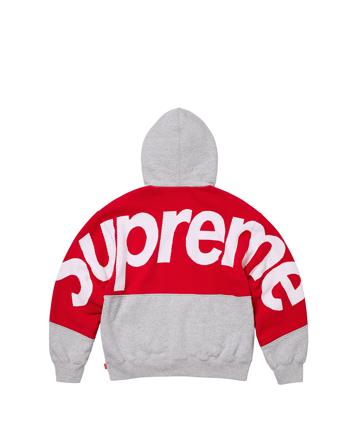 Hoodie Supreme "Big logo" jacquard Red