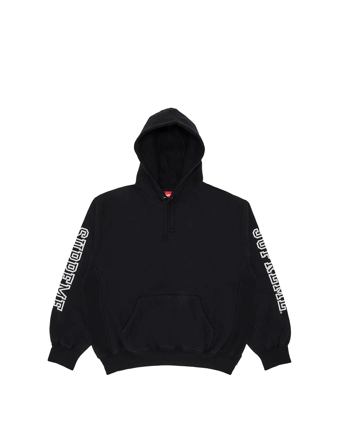 Hoodie supreme collegiate sleeve black