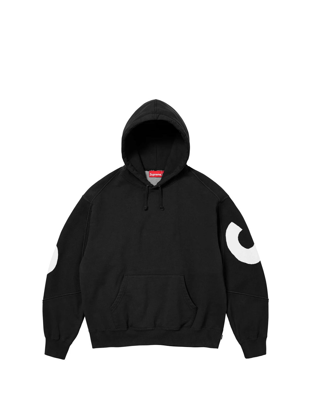 Hoodie Supreme "Big logo" jacquard black