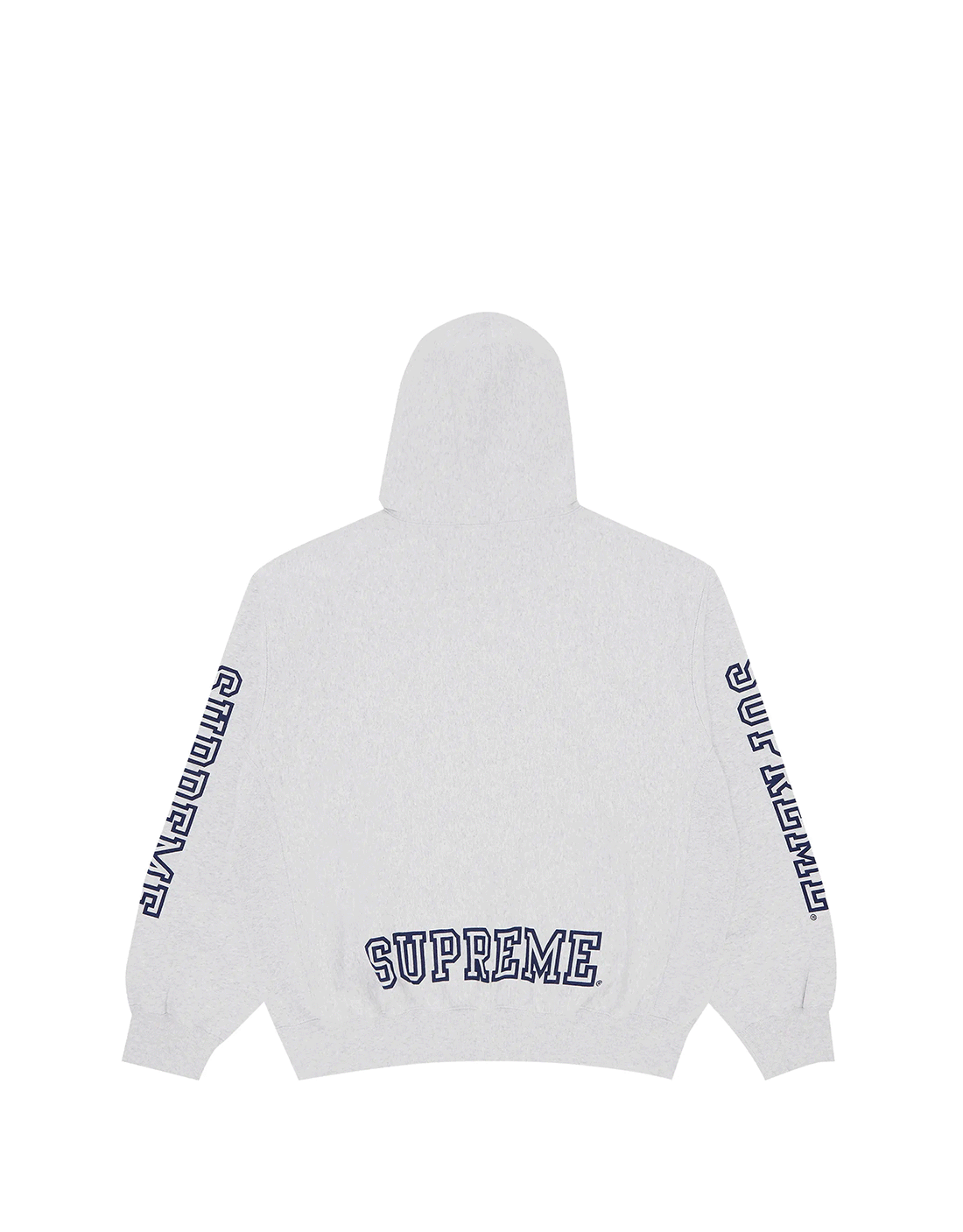 Hoodie supreme collegiate sleeve grey