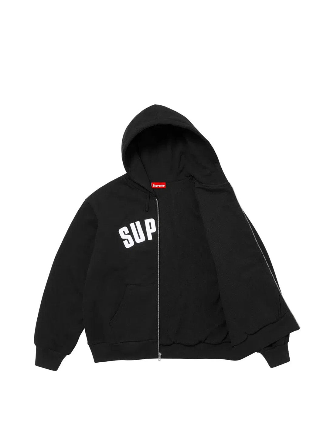 Hoodie Supreme Arc Thermal Zip Up Black