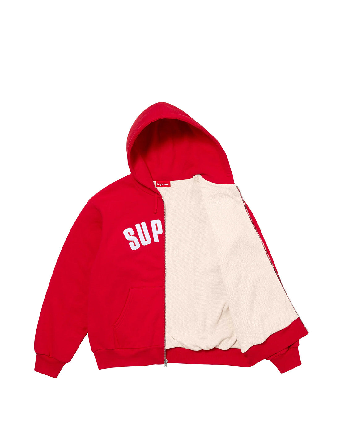 Hoodie Supreme Arc Thermal Zip Up Red