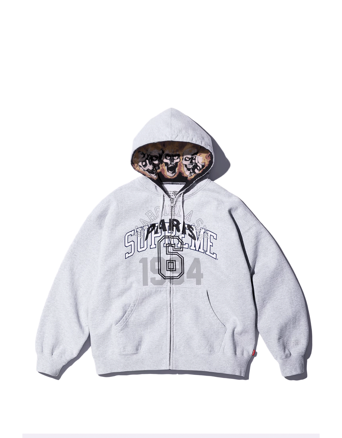 Hoodie zipper Supreme x MM6 grey