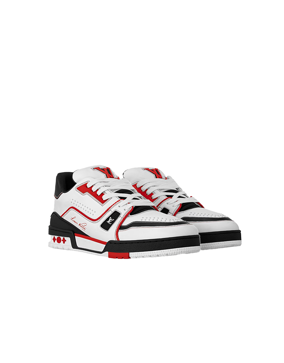 LV TRAINERS WHITE RED SP