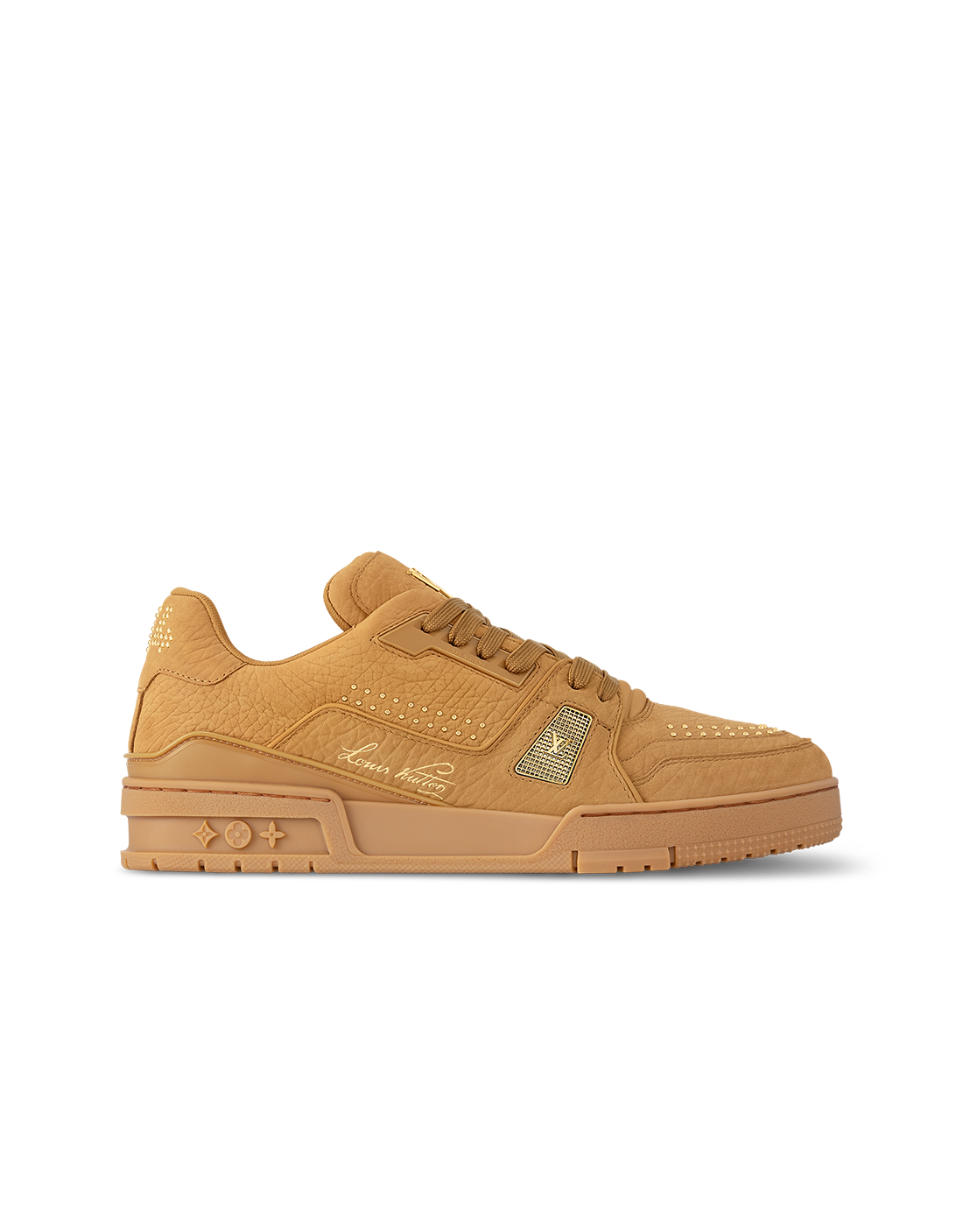 LV TRAINERS MILITARY KHAKI SUEDE
