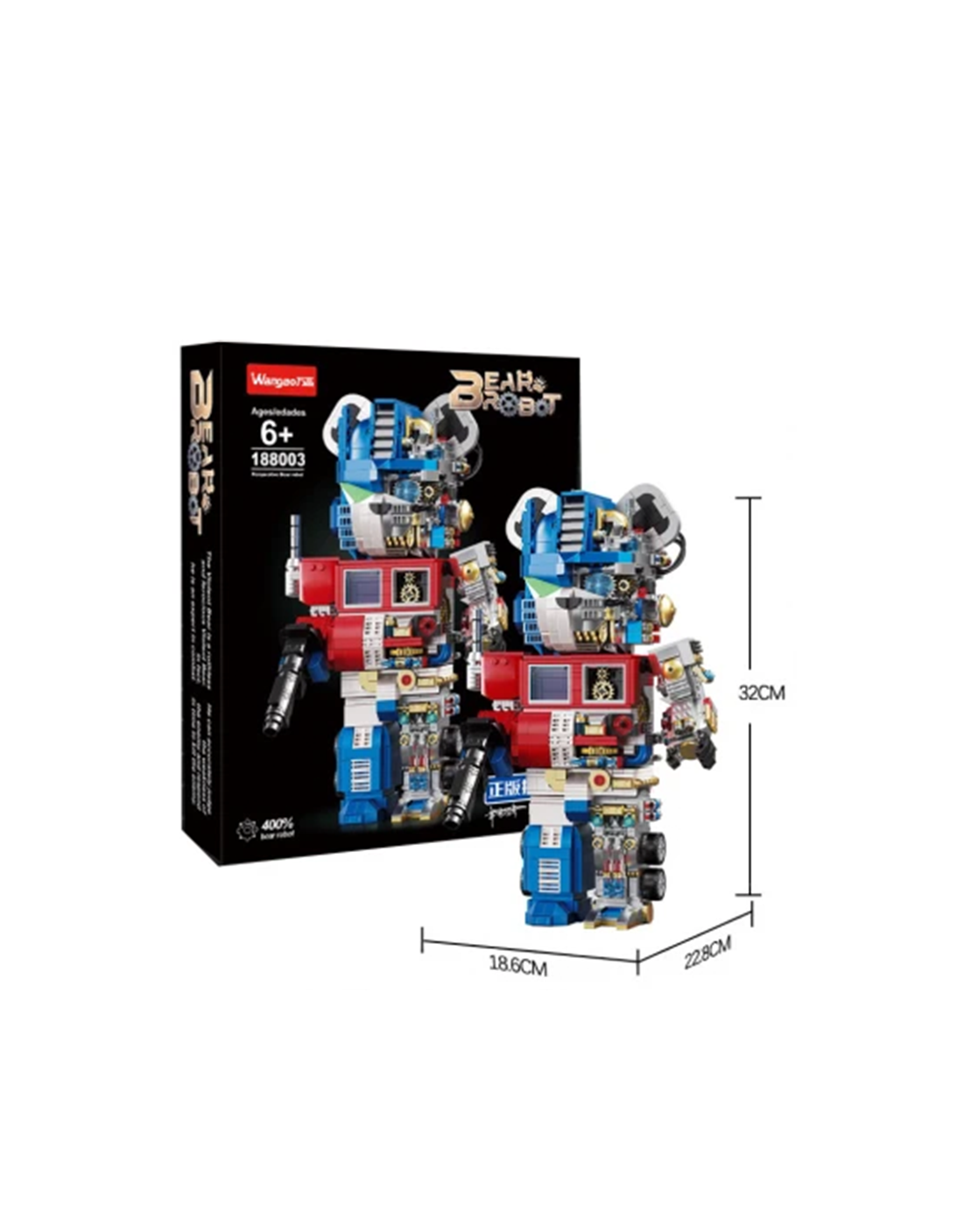 OPTIMUS PRIME BEAR BRICK COLECCIONABLE