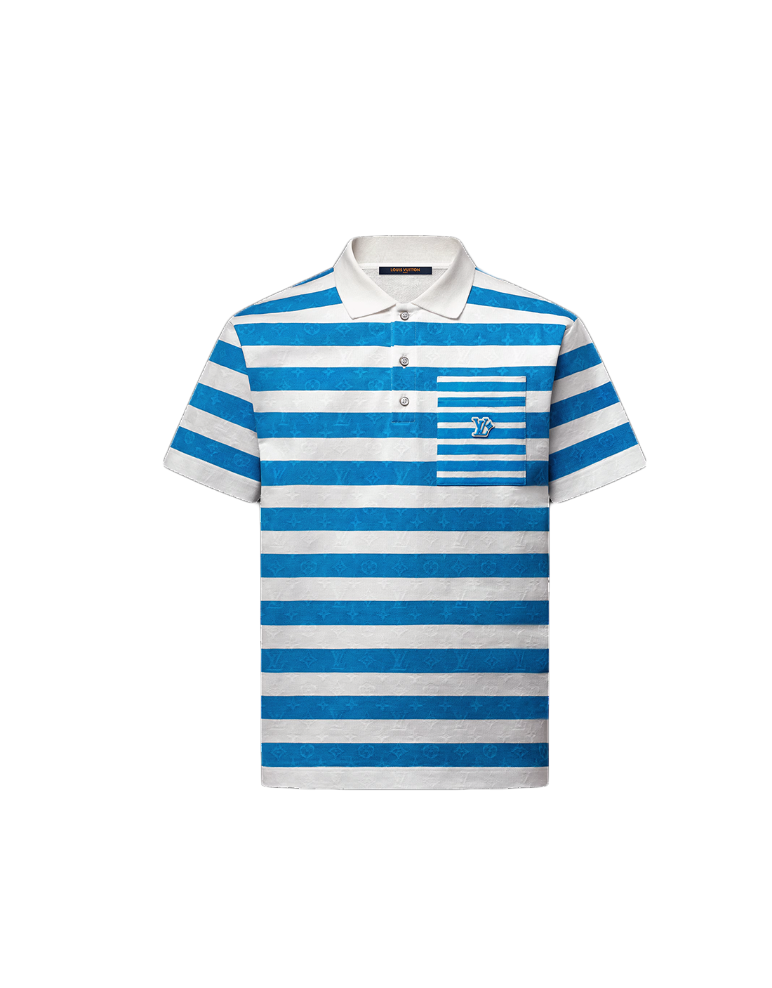 LV MONOGRAM STRIPED POLO SHIRT