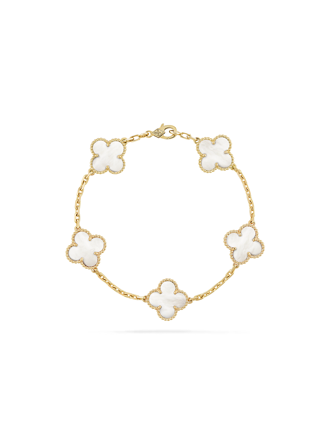 Pulsera Vintage Alhambra 5 piedras Nacar