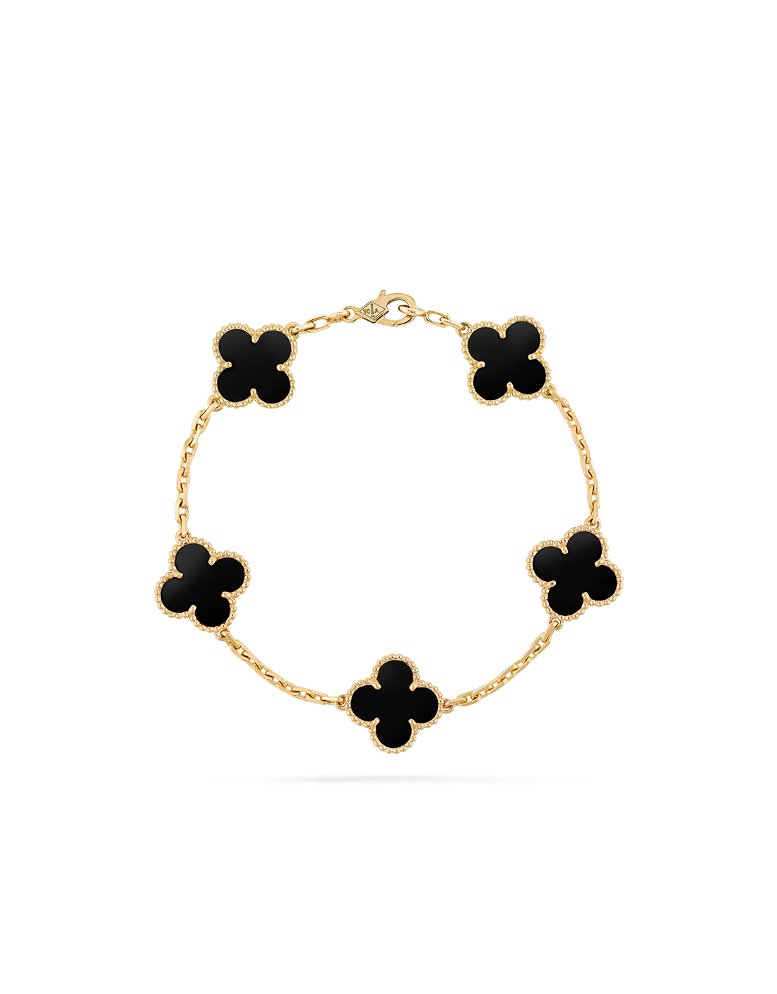 Pulsera Vintage Alhambra 5 piedras Onice