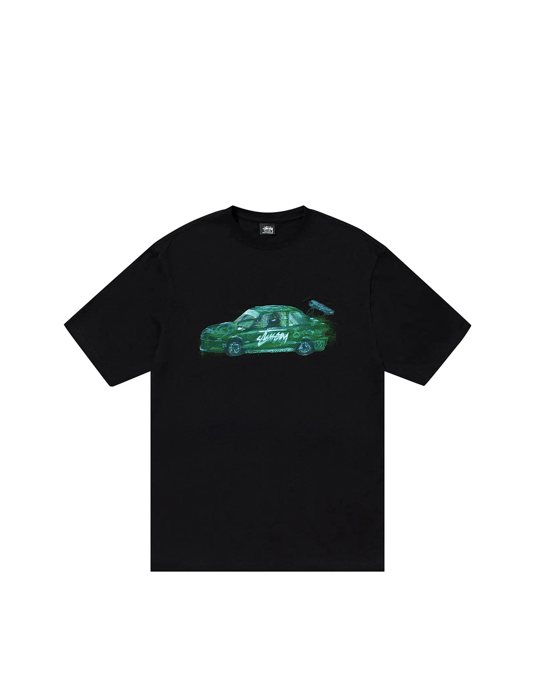 CAMISETA STUSSY "RACECAR" NEGRO