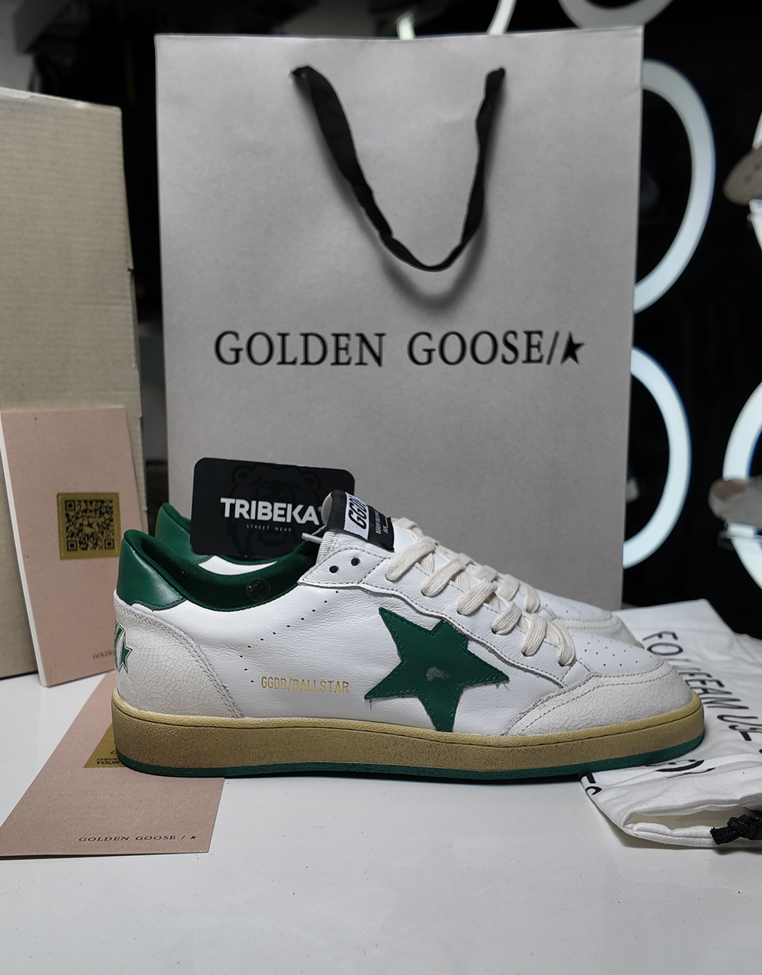 GOLDEN GOOSE BALLSTAR GREEN