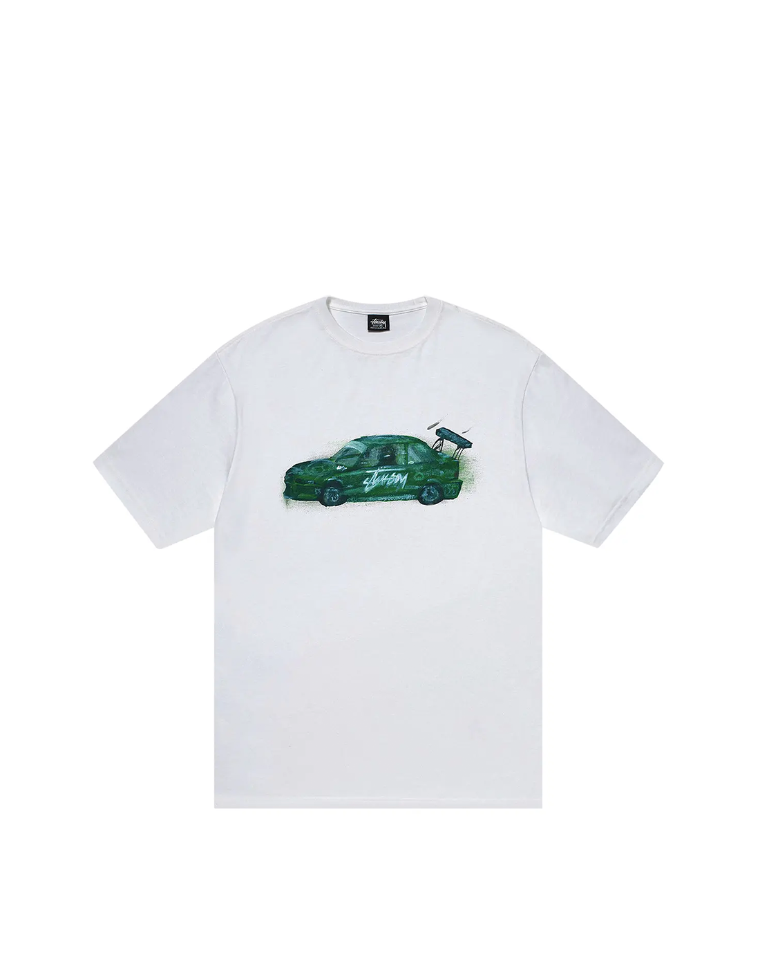 CAMISETA STUSSY "RACECAR" BLANCO