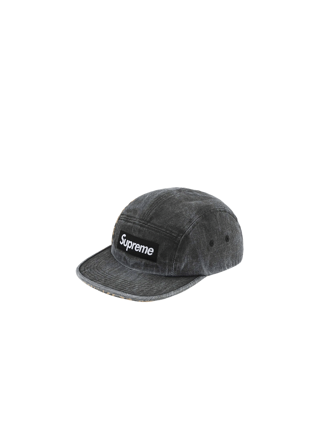 GORRA SUPREME DENIM CAMP BLACK WASHED