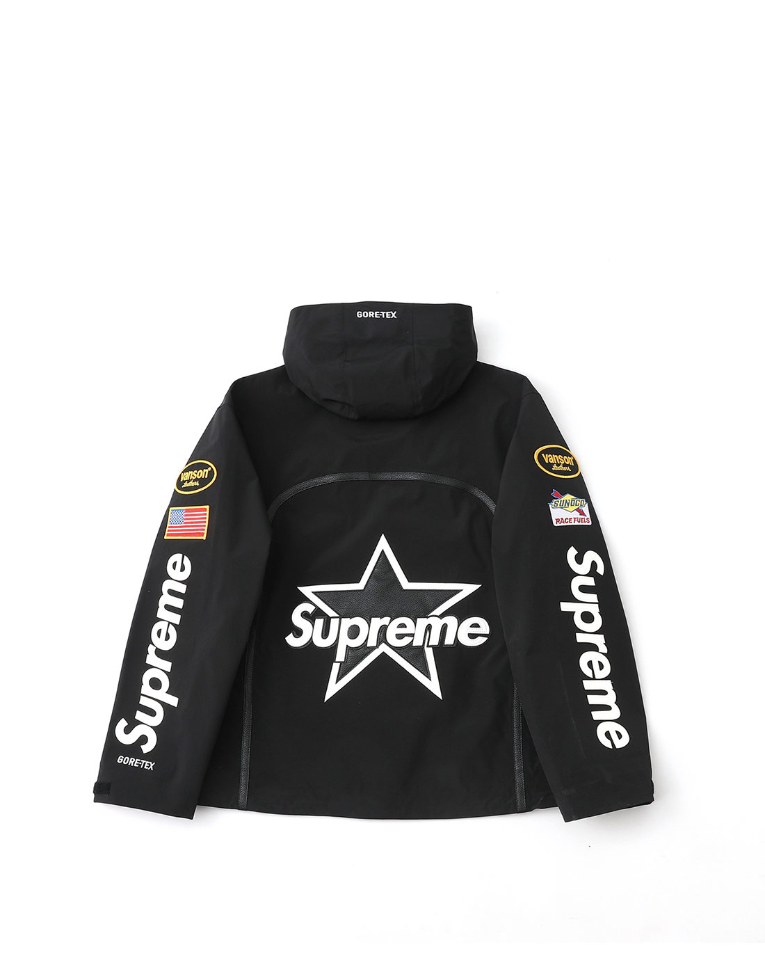 Chaqueta Supreme Vanson Leathers GORE-TEX shell BLACK