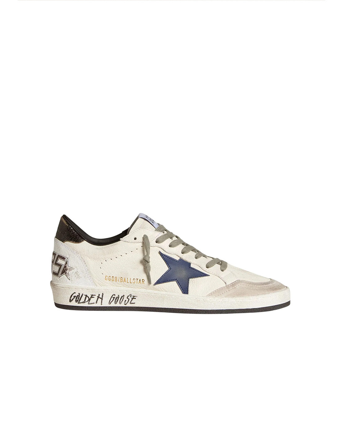 GOLDEN GOOSE BALLSTAR WHITE NAVY
