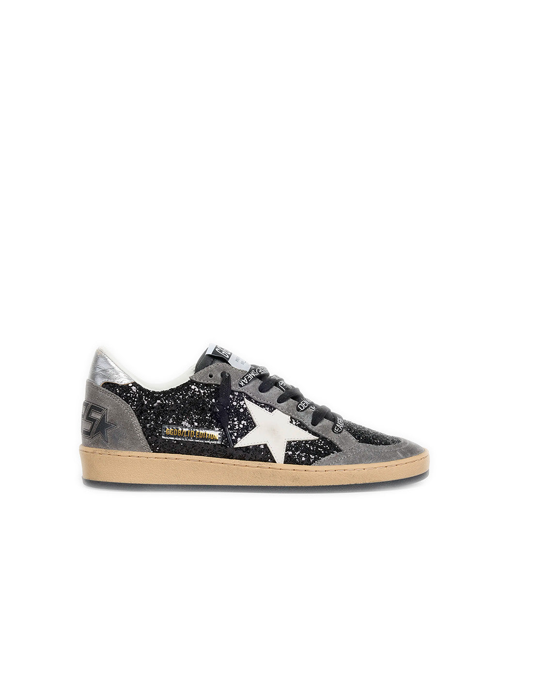 GOLDEN GOOSE BALLSTAR BLACK SHINE