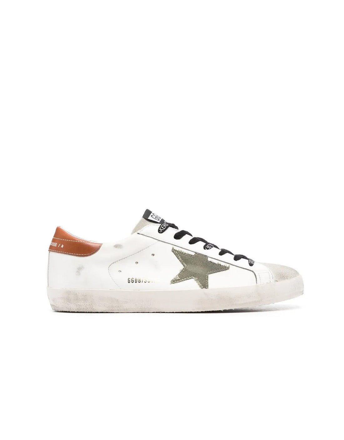 GOLDEN GOOSE SSTAR WHITE BROWN