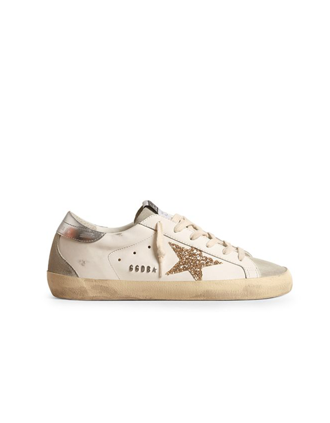 GOLDEN GOOSE SSTAR GREY GOLD