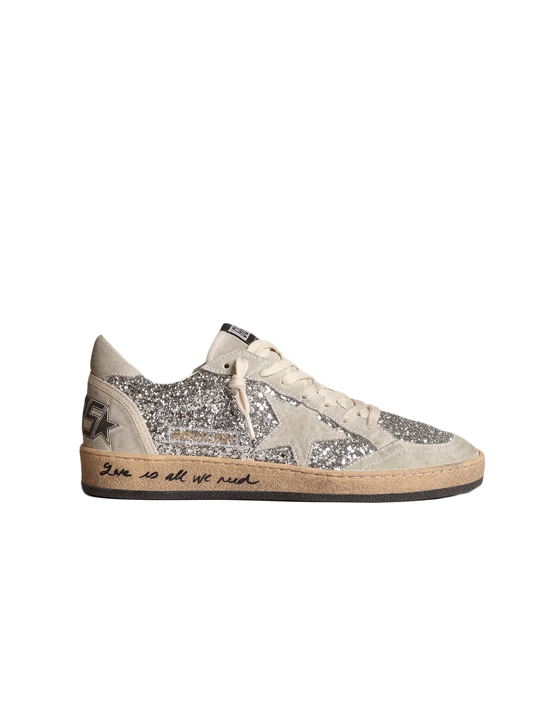GOLDEN GOOSE BALLSTAR SILVER PEARL
