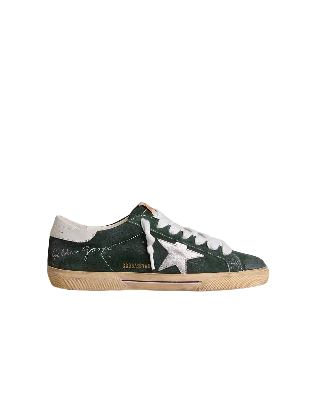 GOLDEN GOOSE SSTAR GREEN SUEDE