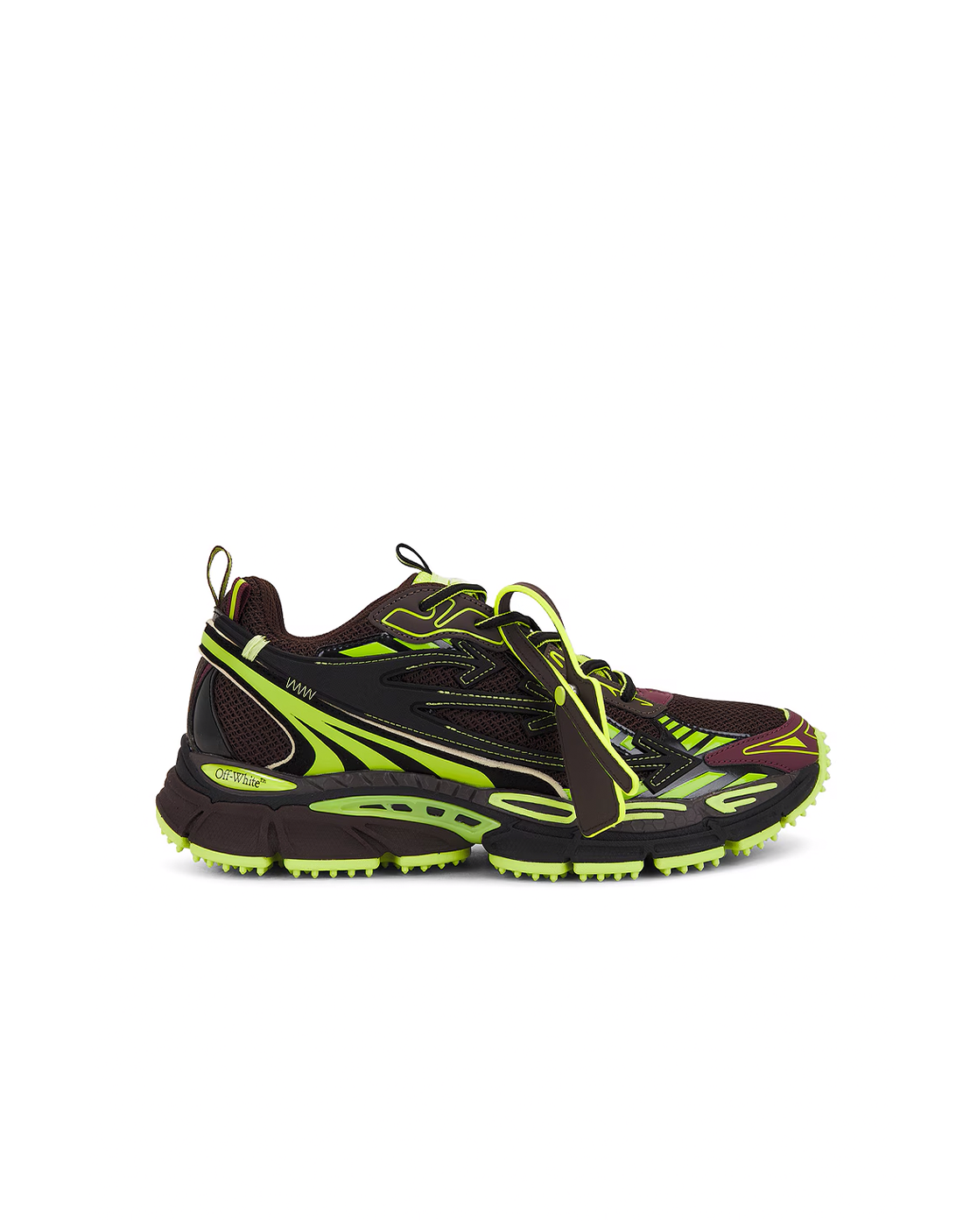 OFF WHITE "BE RIGHT BACK" BROWN/GREEN