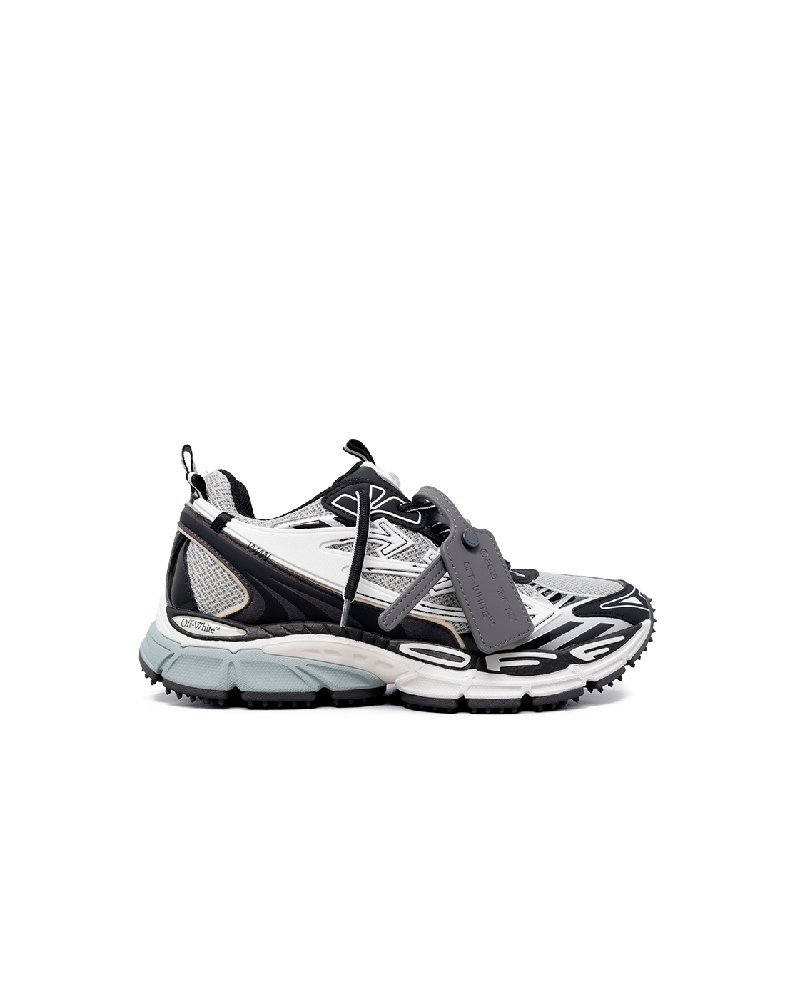 OFF WHITE "BE RIGHT BACK" BLACK SILVER