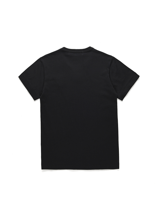 CAMISETA COMME DES GARCON DOUBLE HEART BLACK