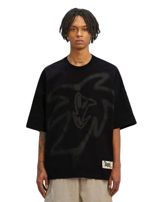CAMISETA PALM ANGELS SPRAY HUNTER BLACK