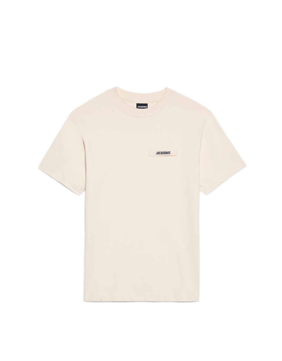 Camiseta Jacquemus logo patch neutral
