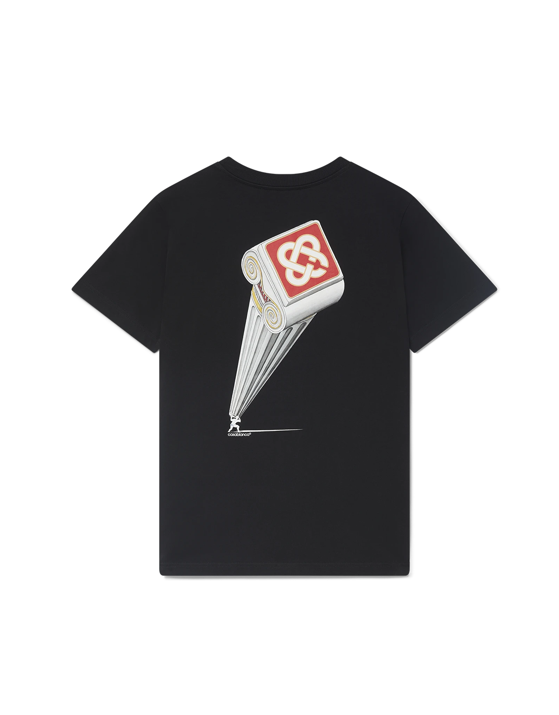 CAMISETA CASABLANCA NEGRO LEANING COLUMN