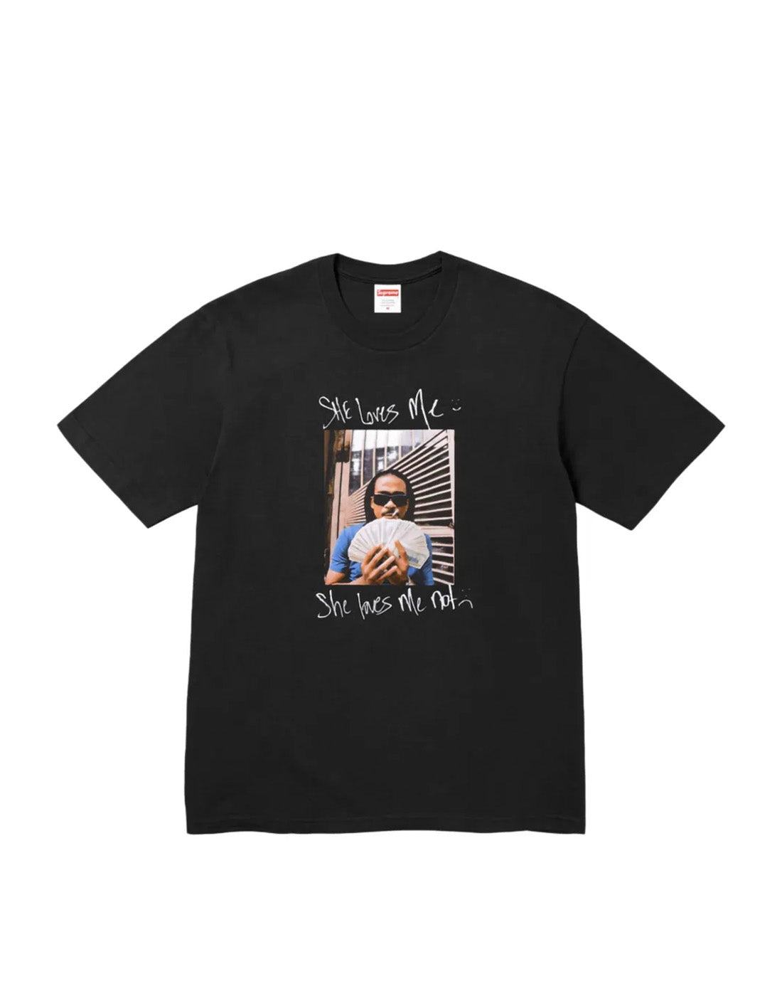Camiseta Supreme she loves me Black
