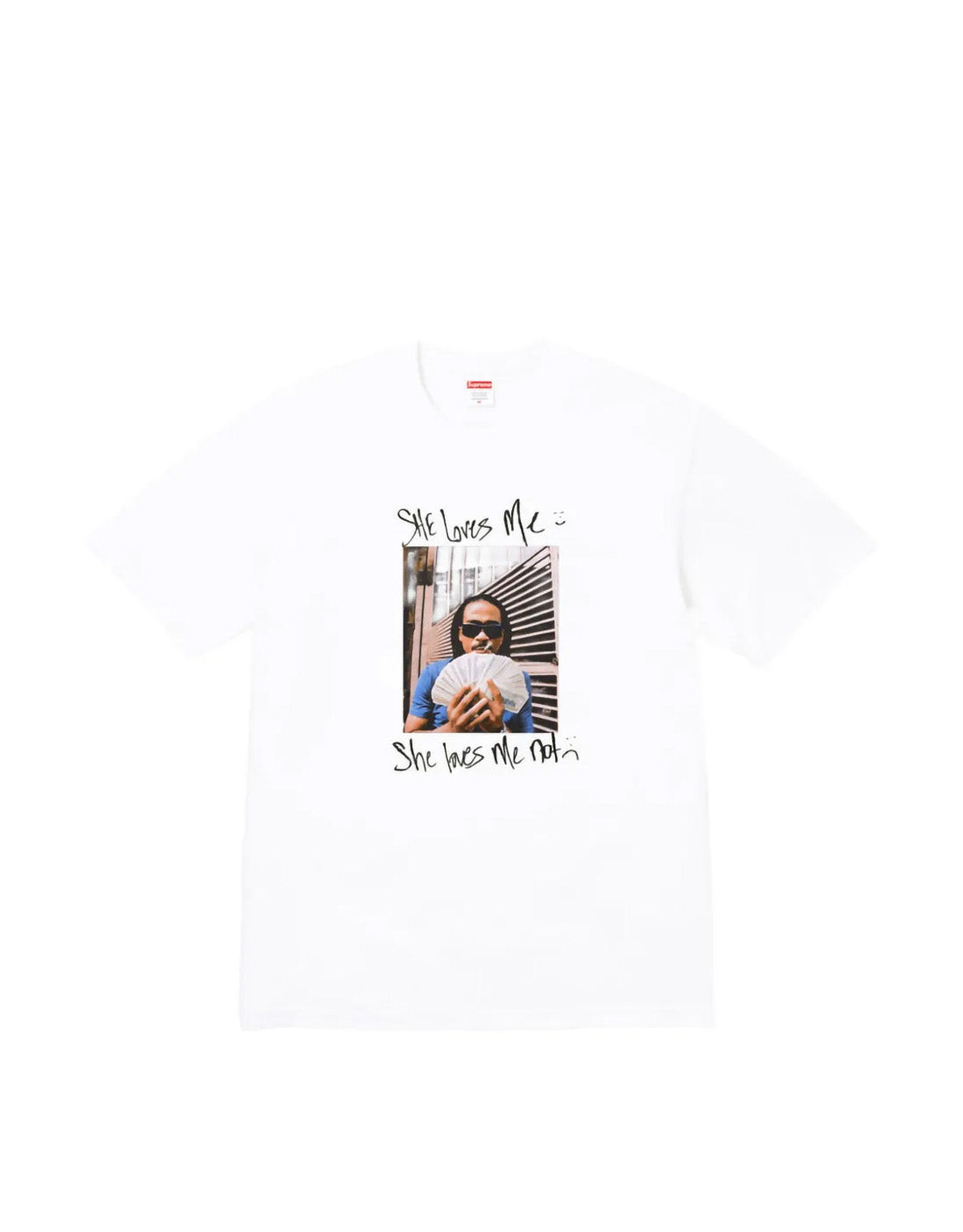 Camiseta Supreme she loves me White