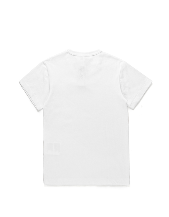CAMISETA COMME DES GARCON DOUBLE HEART WHITE