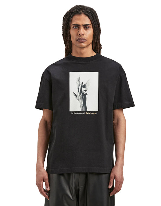 CAMISETA PALM ANGELS ANGELS HAND BLACK