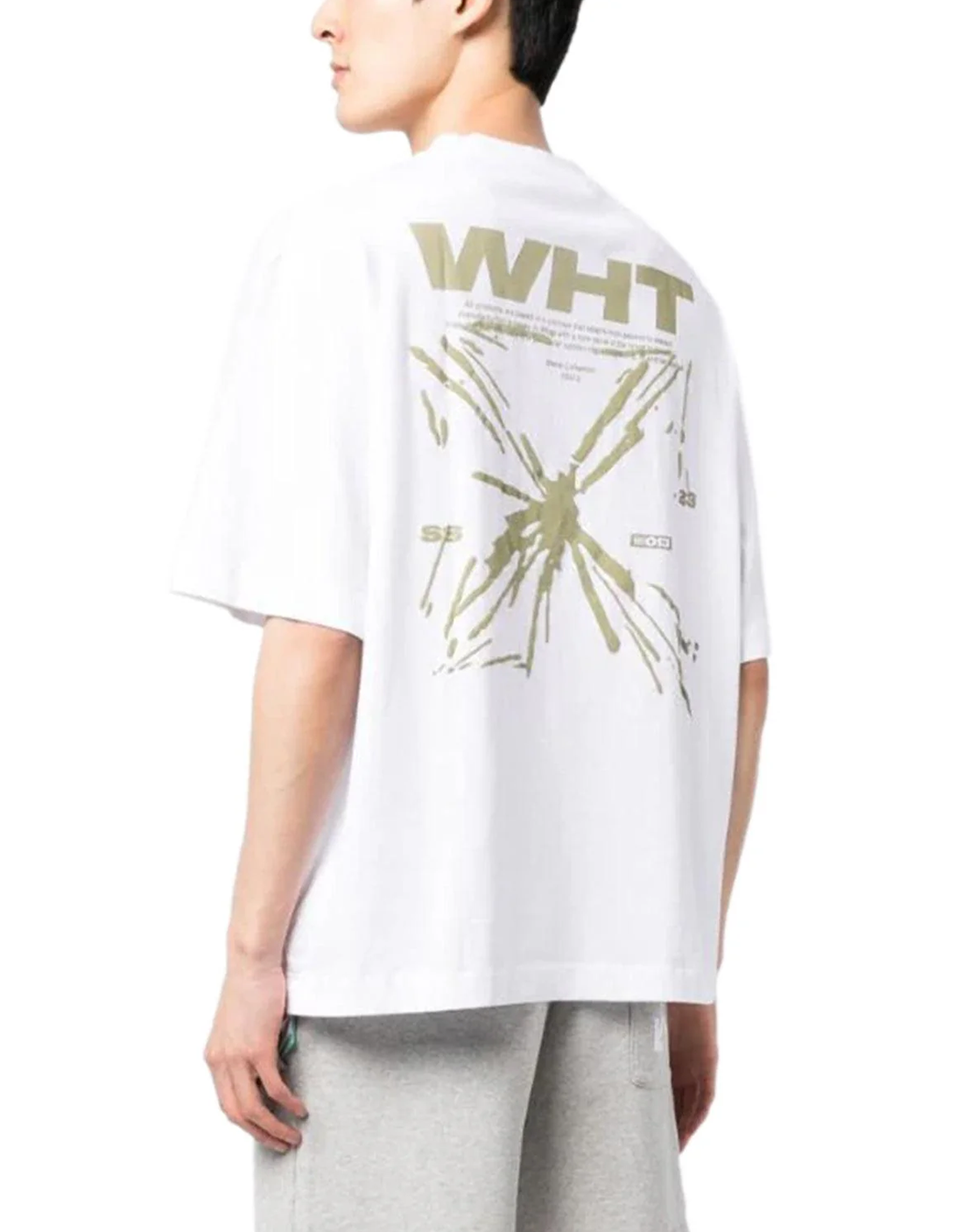CAMISETA OFF WHITE MOTIF BLANCA